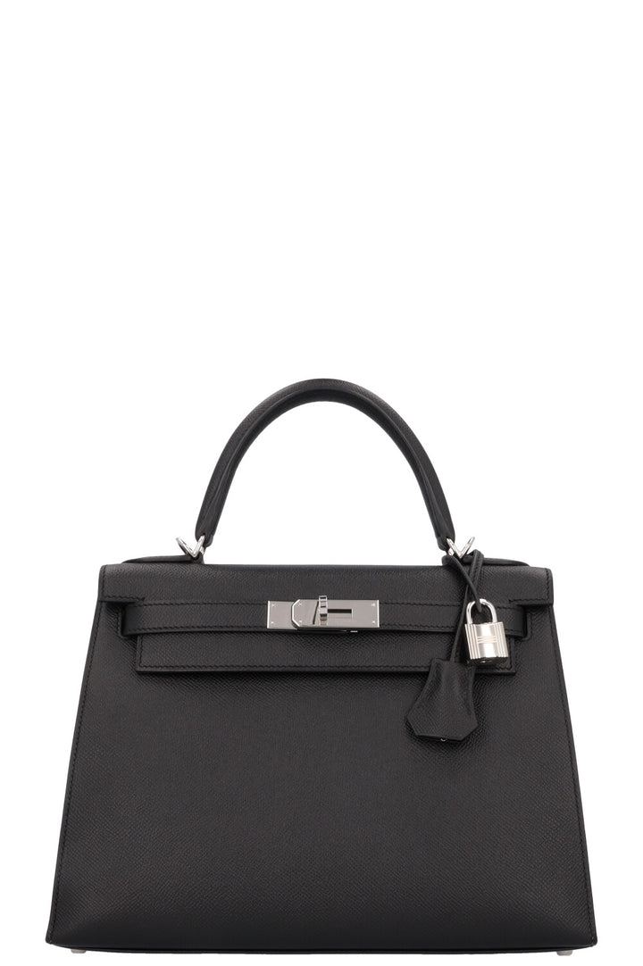 HERMÈS Kelly 28 Sellier Epsom Noir