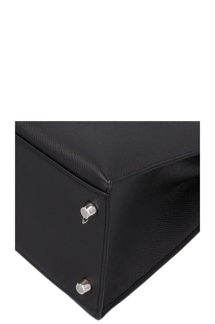 HERMÈS Kelly 28 Sellier Epsom Noir