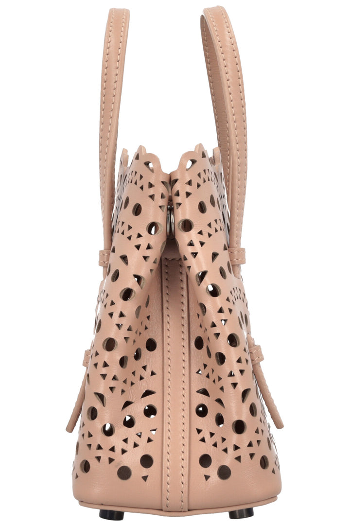 ALAÏA Mina 16 Bag Vienne Wave Calfskin Nude