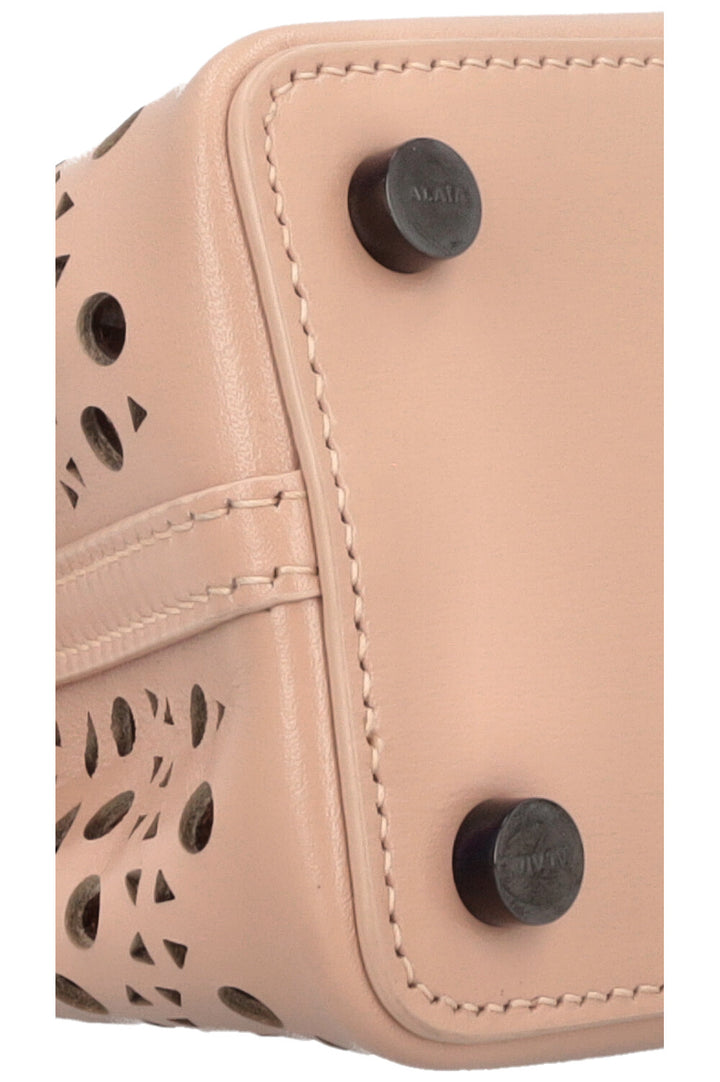ALAÏA Mina 16 Bag Vienne Wave Calfskin Nude