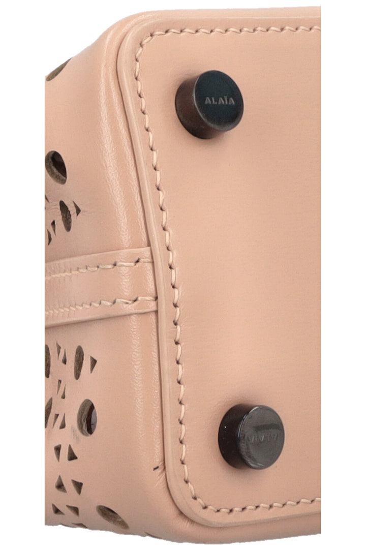 ALAÏA Mina 16 Bag Vienne Wave Calfskin Nude