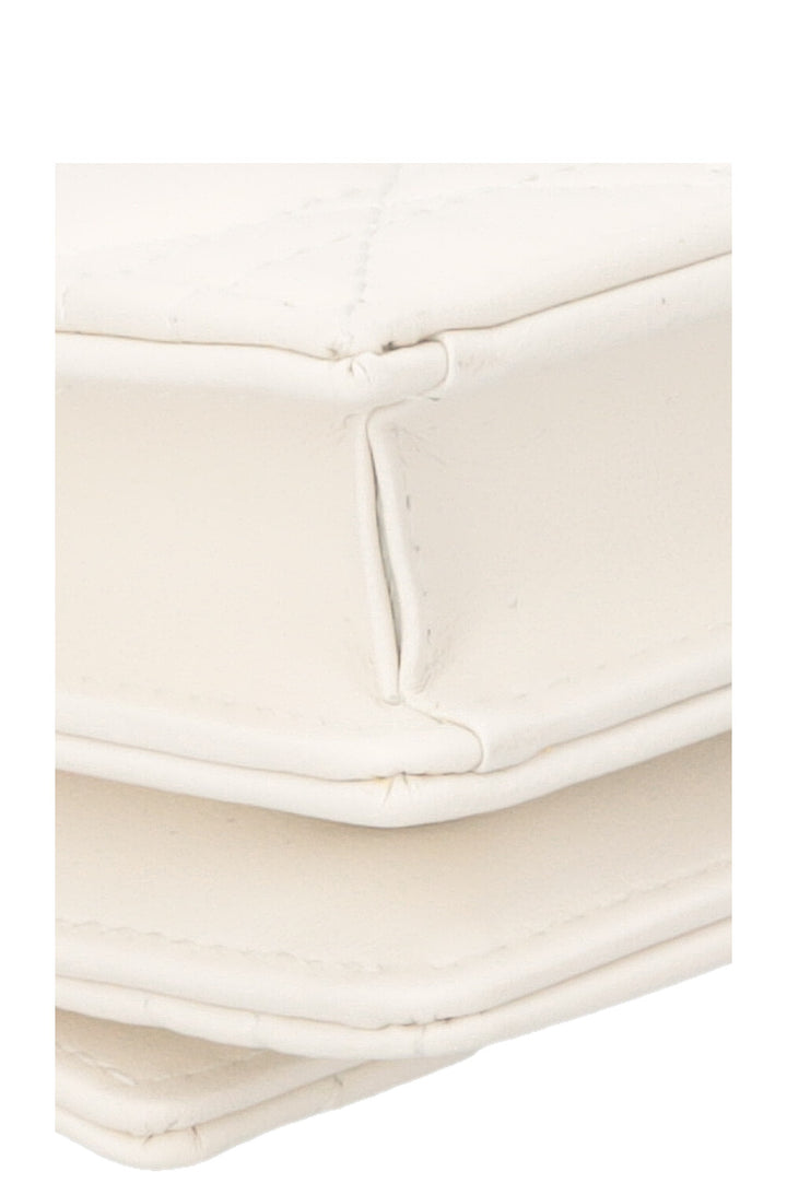 CHRISTIAN DIOR My Dior Top Handle Bag Cannage White Leather