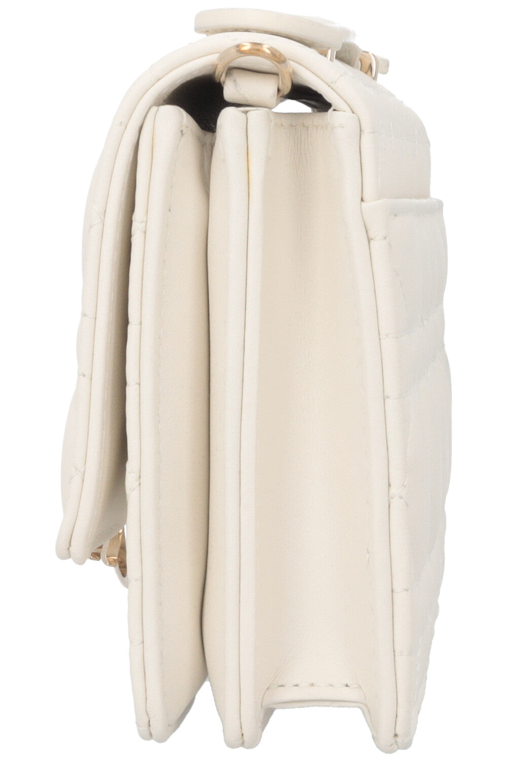 CHRISTIAN DIOR My Dior Top Handle Bag Cannage White Leather