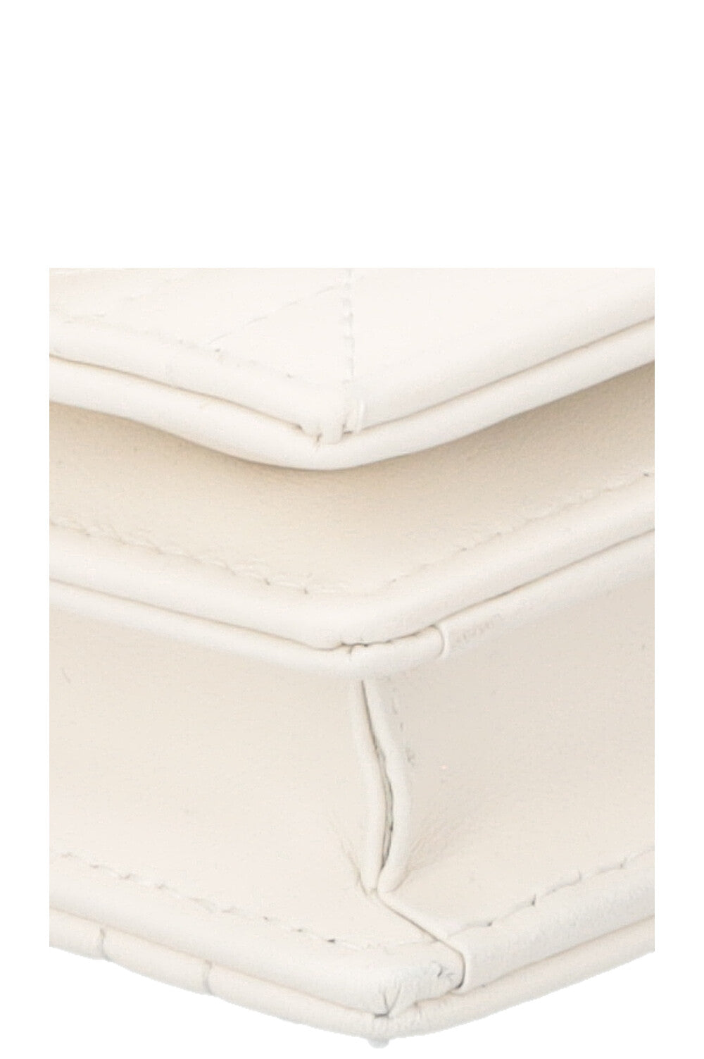 CHRISTIAN DIOR My Dior Top Handle Bag Cannage White Leather