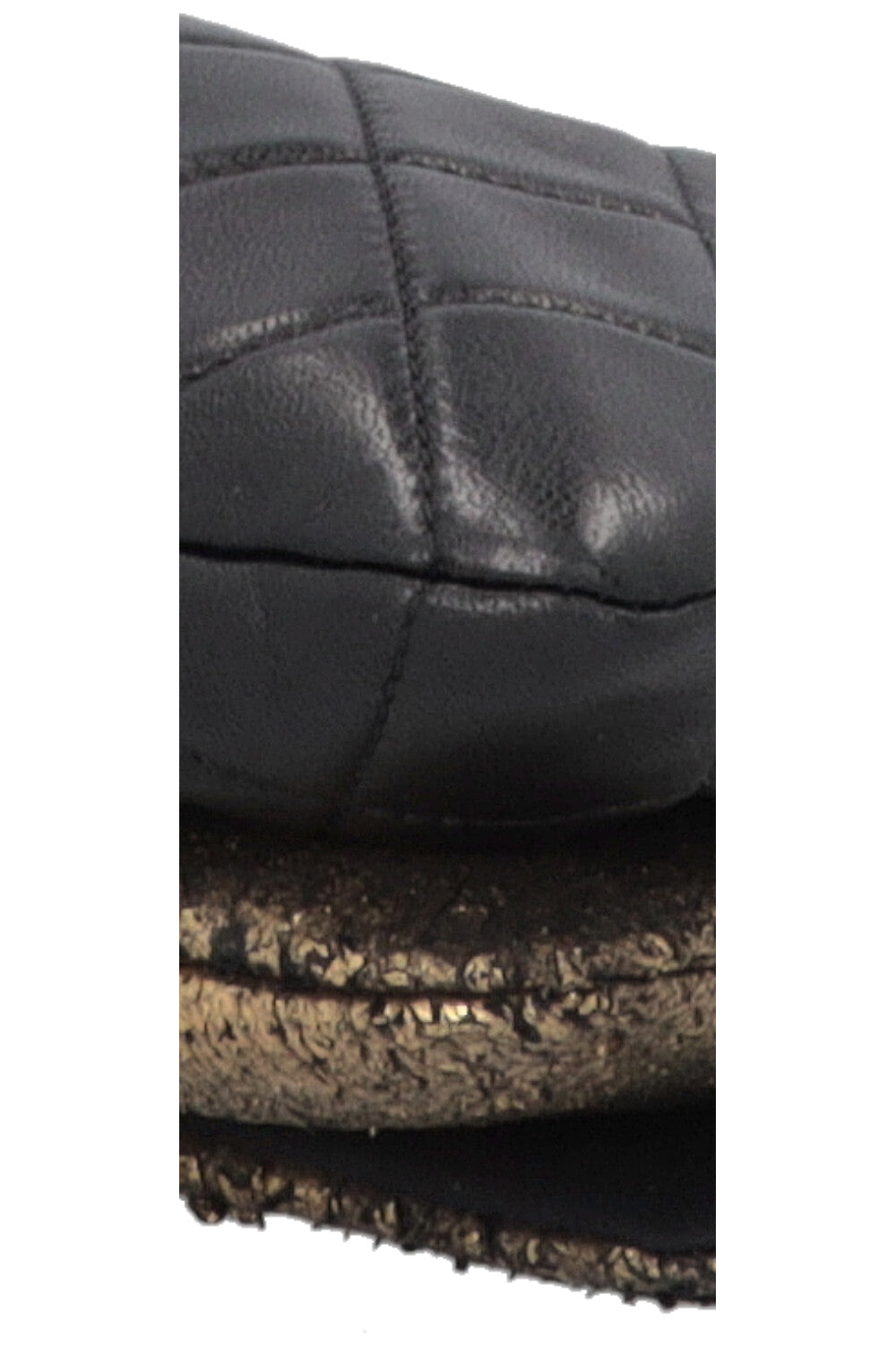 CHANEL Mineral Nights Clutch With Chain Black Gold