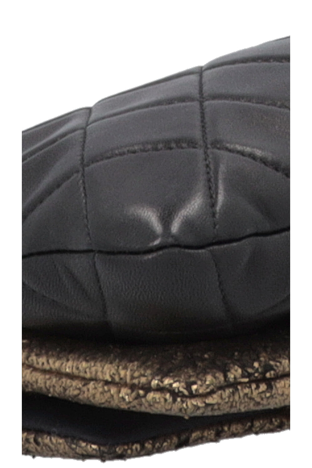 CHANEL Mineral Nights Clutch With Chain Black Gold