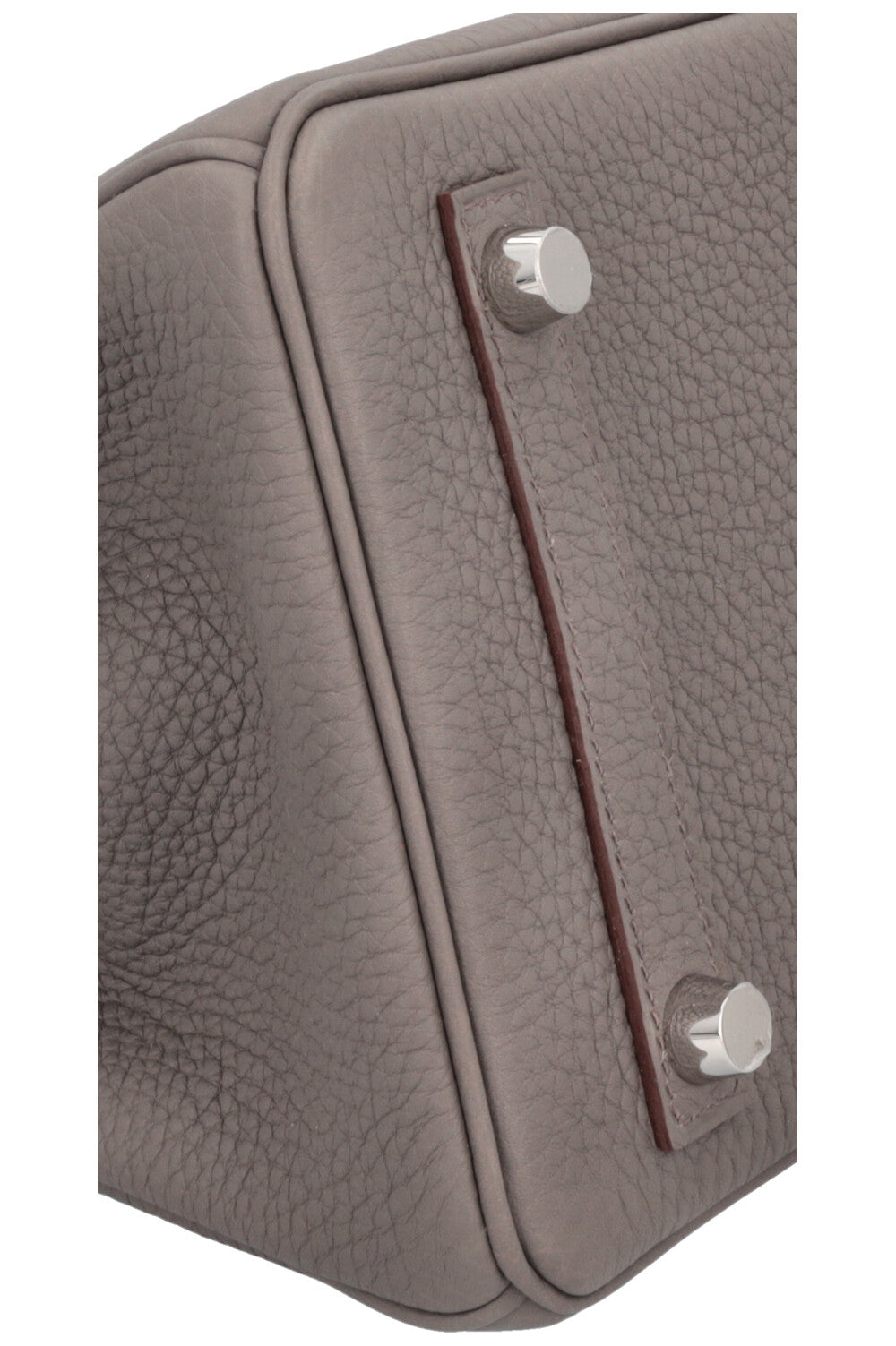 HERMÈS Horseshoe Birkin 25 Verso Retourne Togo Etain & Gold