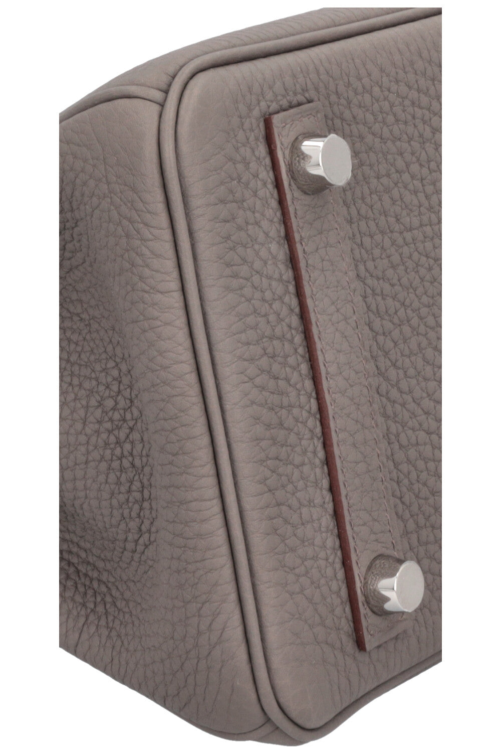 HERMÈS Horseshoe Birkin 25 Verso Retourne Togo Etain & Gold