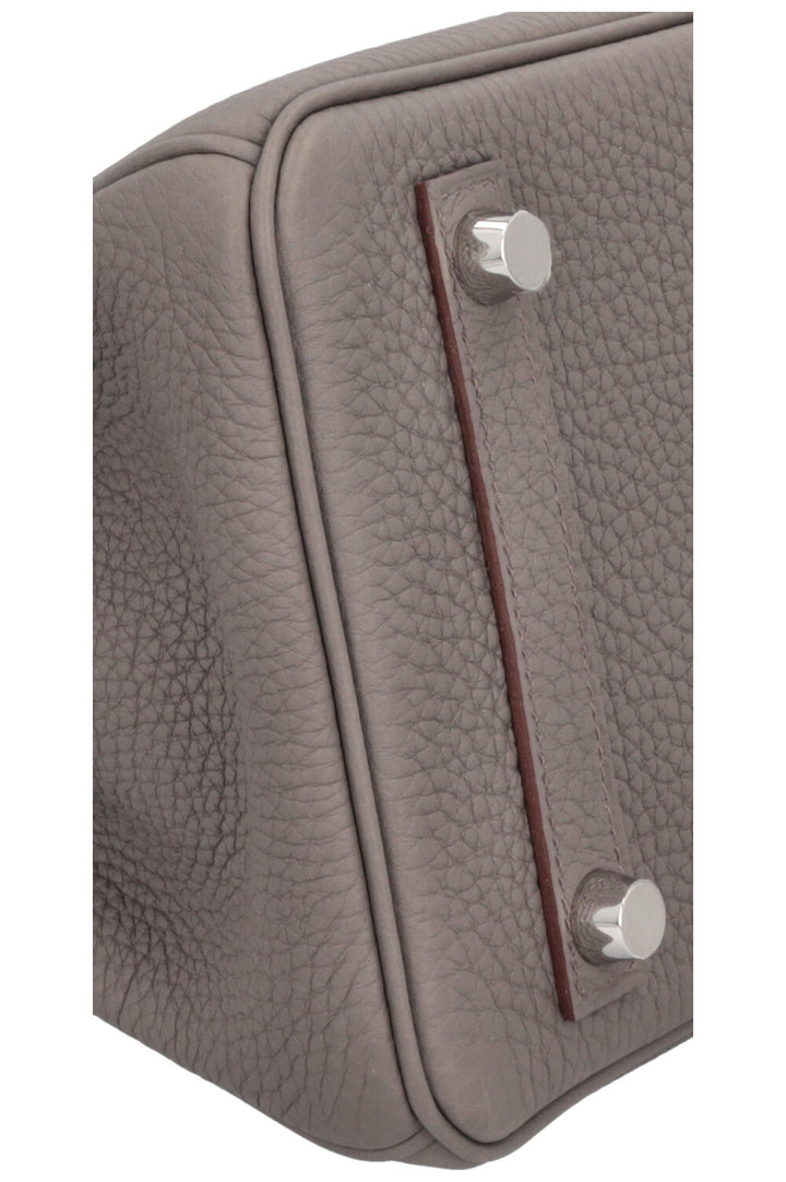 HERMÈS Horseshoe Birkin 25 Verso Retourne Togo Etain & Gold