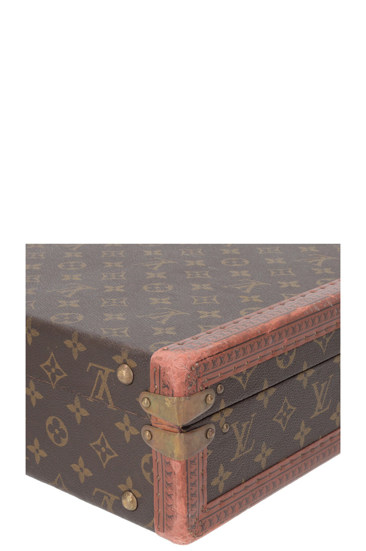 LOUIS VUITTON President 45 Trunk Suitcase MNG Canvas