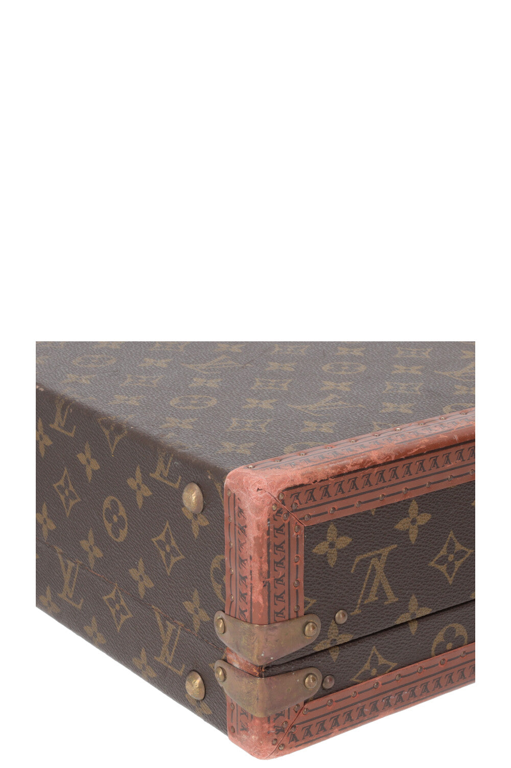 LOUIS VUITTON President 45 Trunk Suitcase MNG Canvas