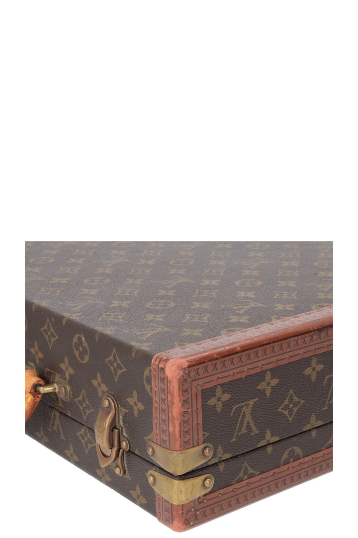 LOUIS VUITTON President 45 Trunk Suitcase MNG Canvas