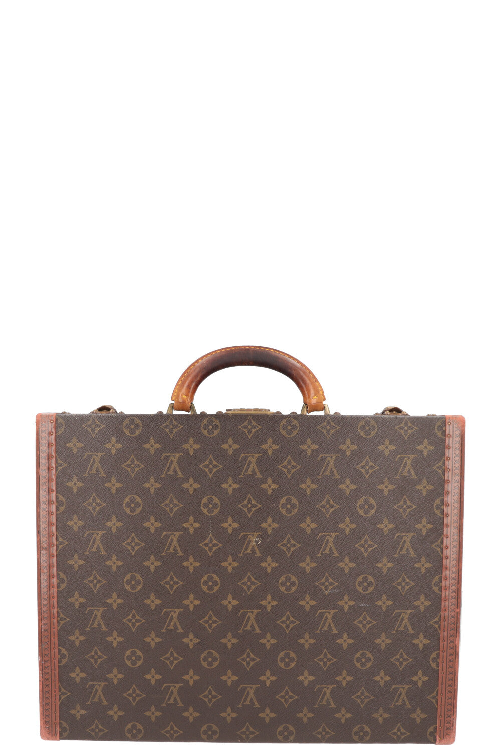 LOUIS VUITTON President 45 Trunk Suitcase MNG Canvas