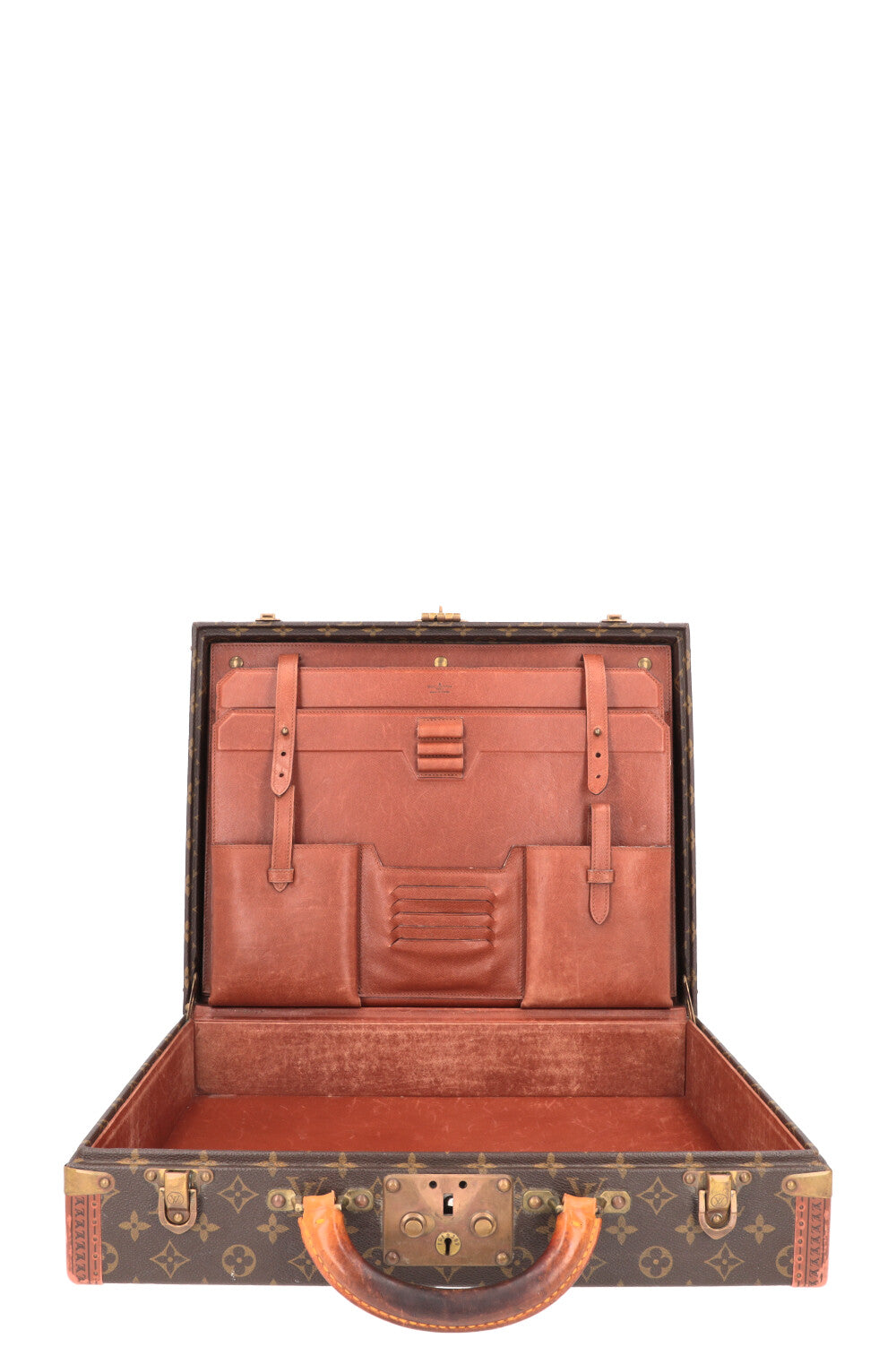 LOUIS VUITTON President 45 Trunk Suitcase MNG Canvas