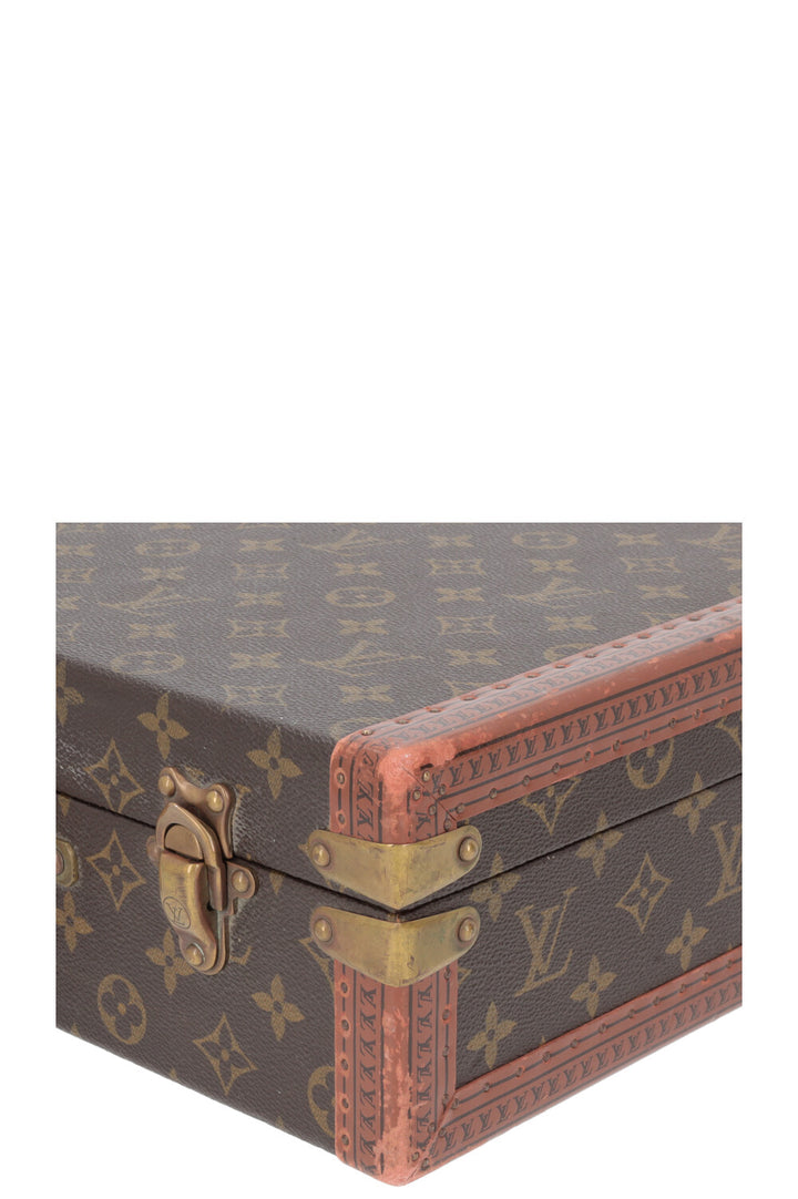 LOUIS VUITTON President 45 Trunk Suitcase MNG Canvas