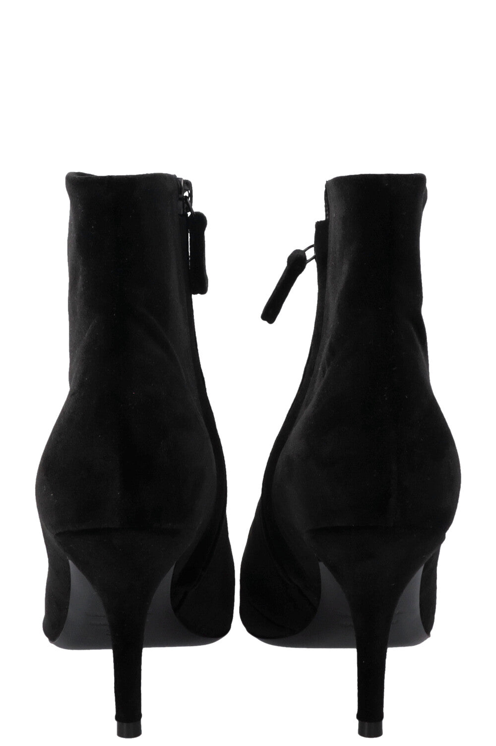 BALENCIAGA Knife BB Ankle Boots Velvet Black