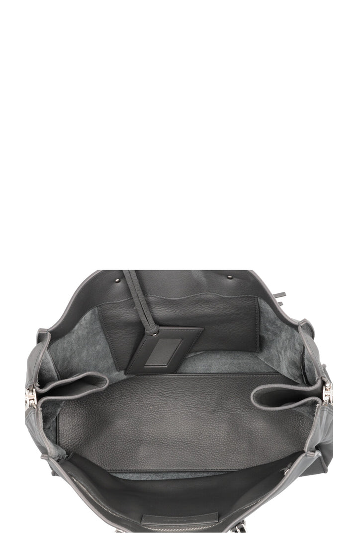 Sac cabas zippé BALENCIAGA Paper B4 gris