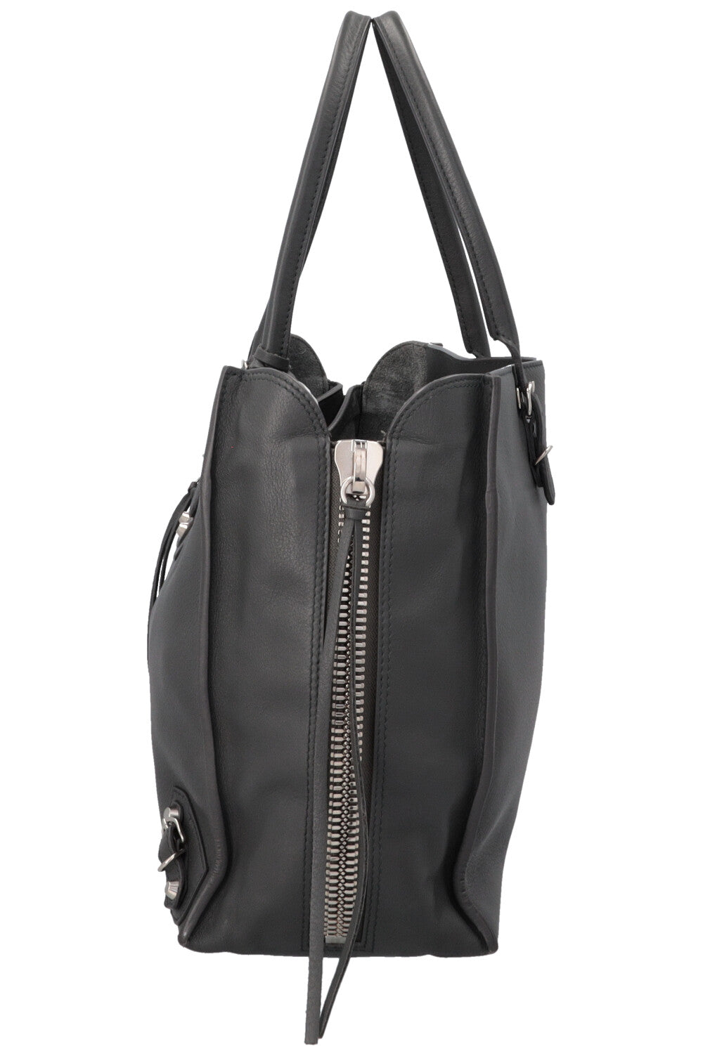 Sac cabas zippé BALENCIAGA Paper B4 gris