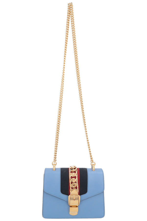 GUCCI Mini Sylvie Bag Blue