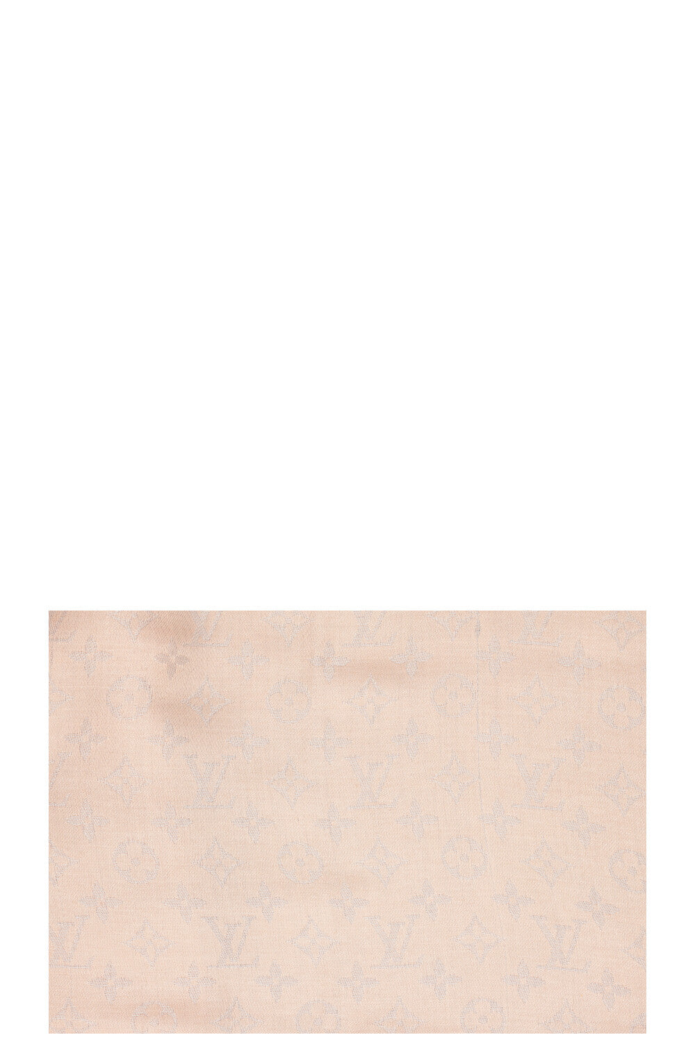 LOUIS VUITTON Fringed MNG Scarf Pink