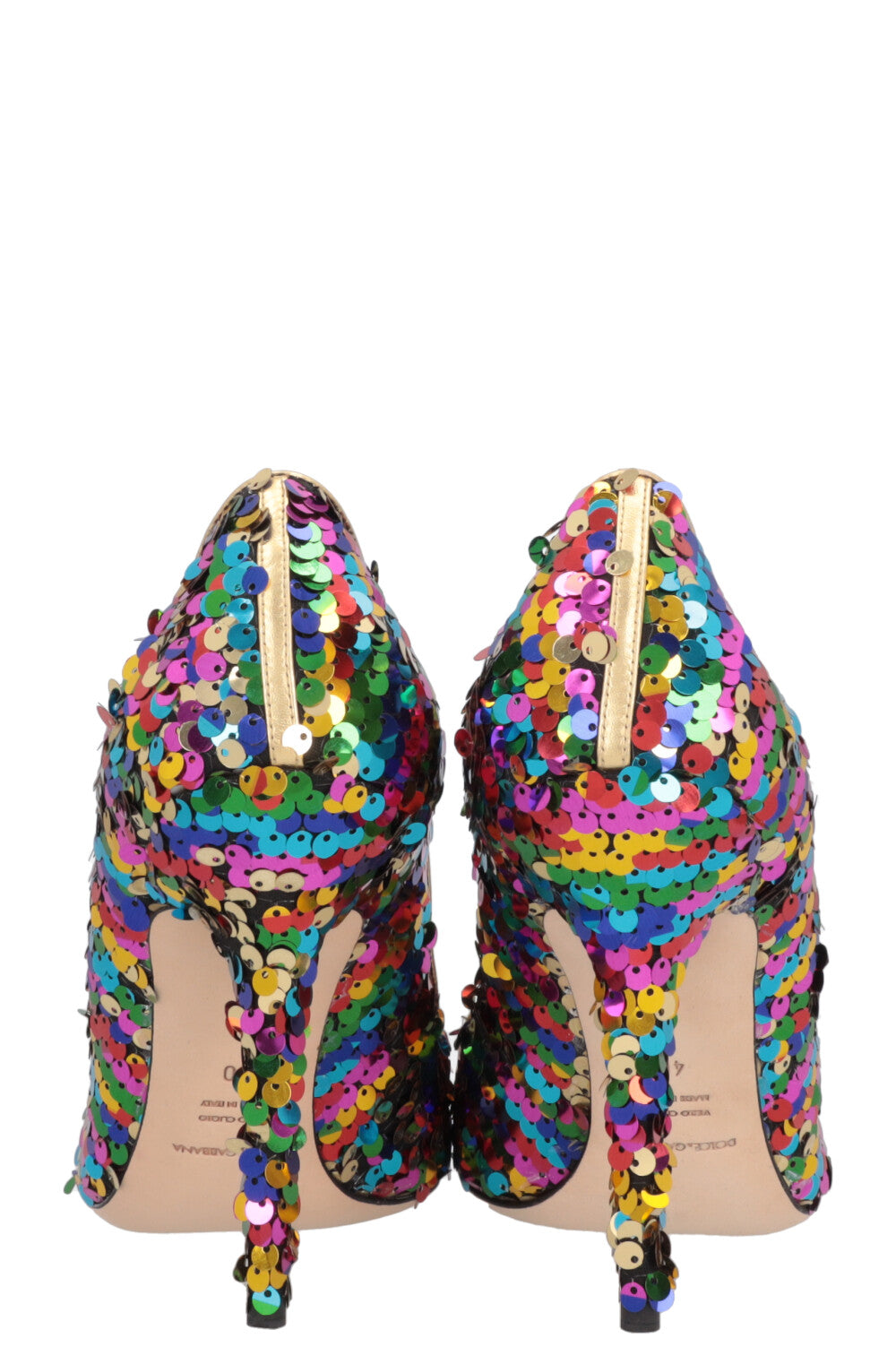 DOLCE&GABBANA Disco Glitter Heels Multicolor
