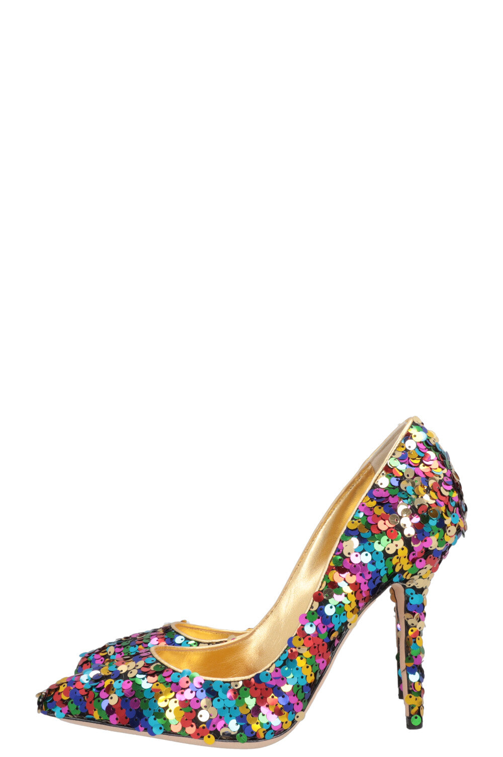 DOLCE&GABBANA Disco Glitter Heels Multicolor