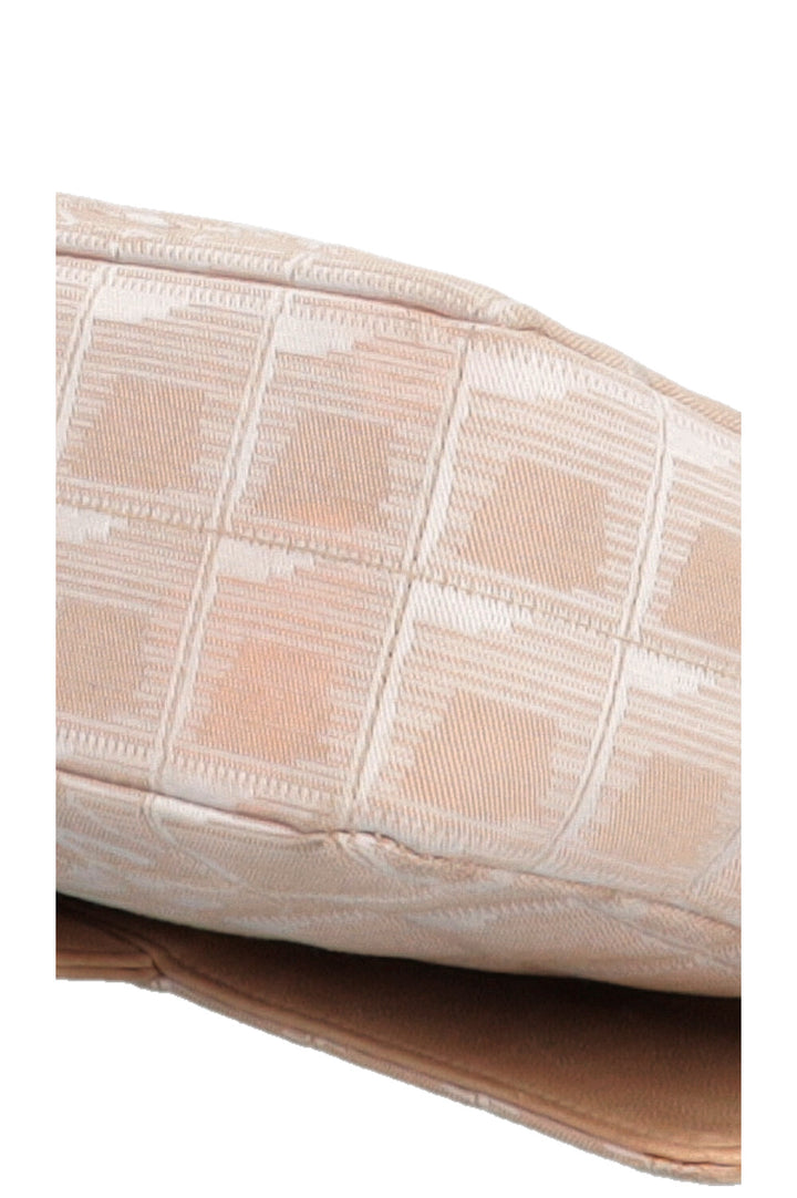 CHANEL Single Flap Bag CC Canvas Beige