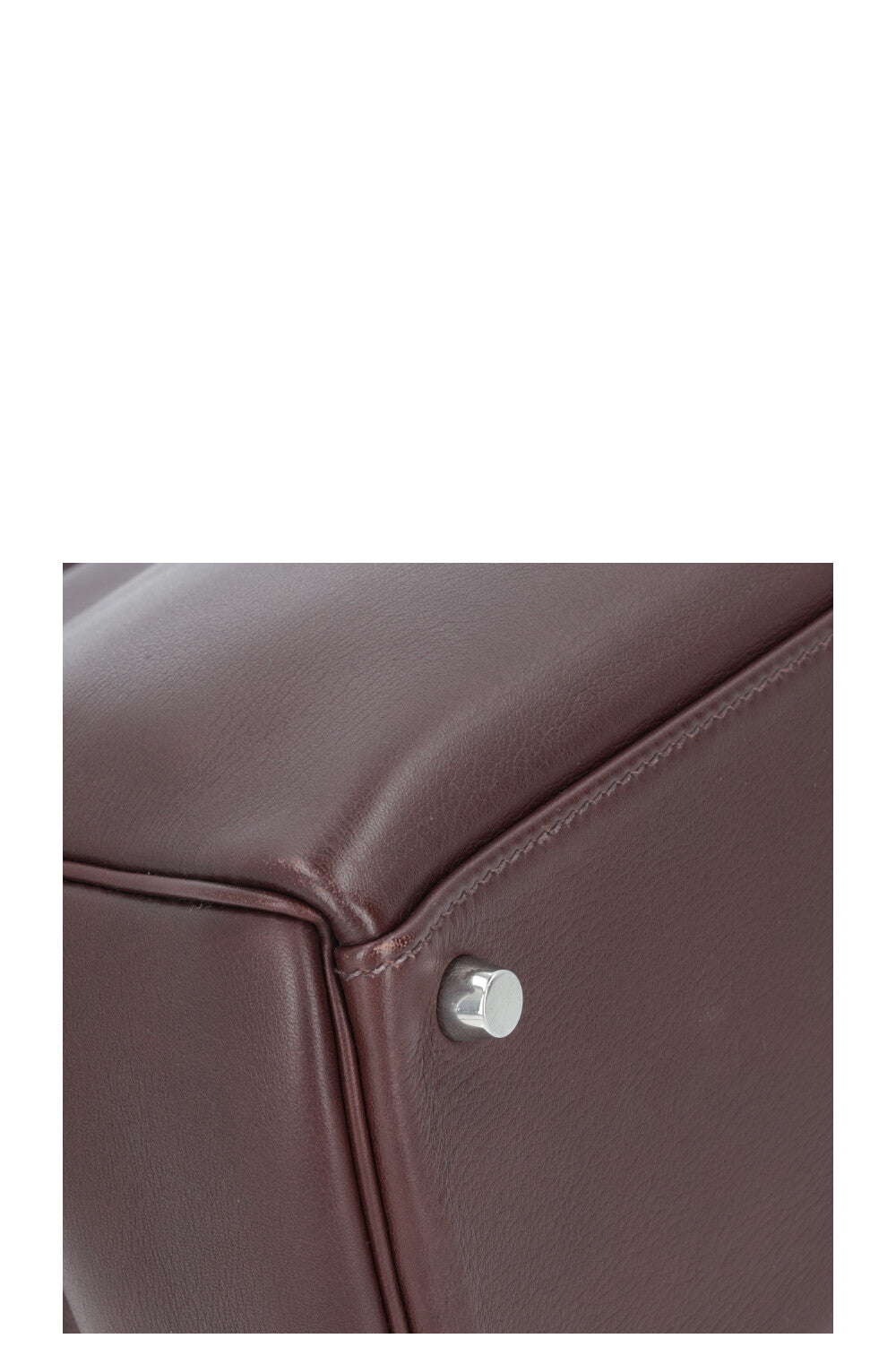 HERMÈS Kelly 32 Retourné Swift Chocolat