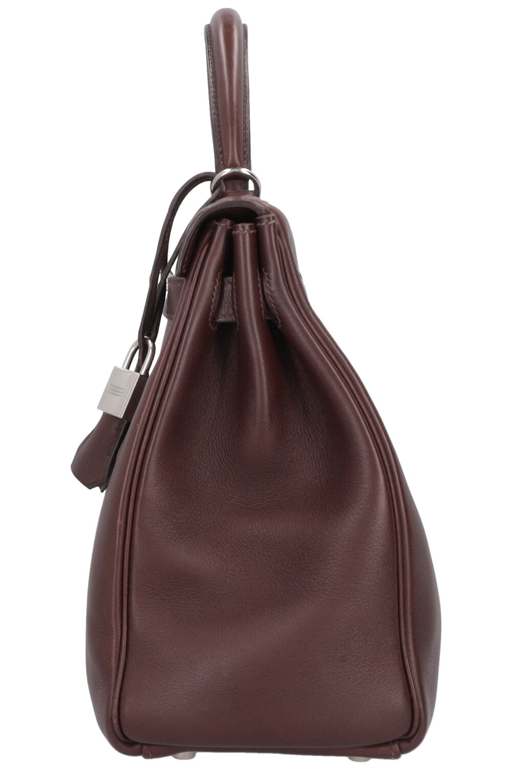 HERMÈS Kelly 32 Retourné Swift Chocolat