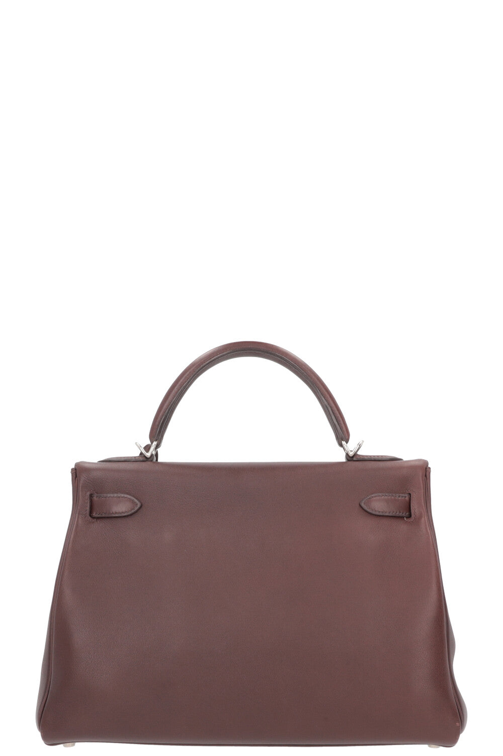 HERMÈS Kelly 32 Retourné Swift Chocolat