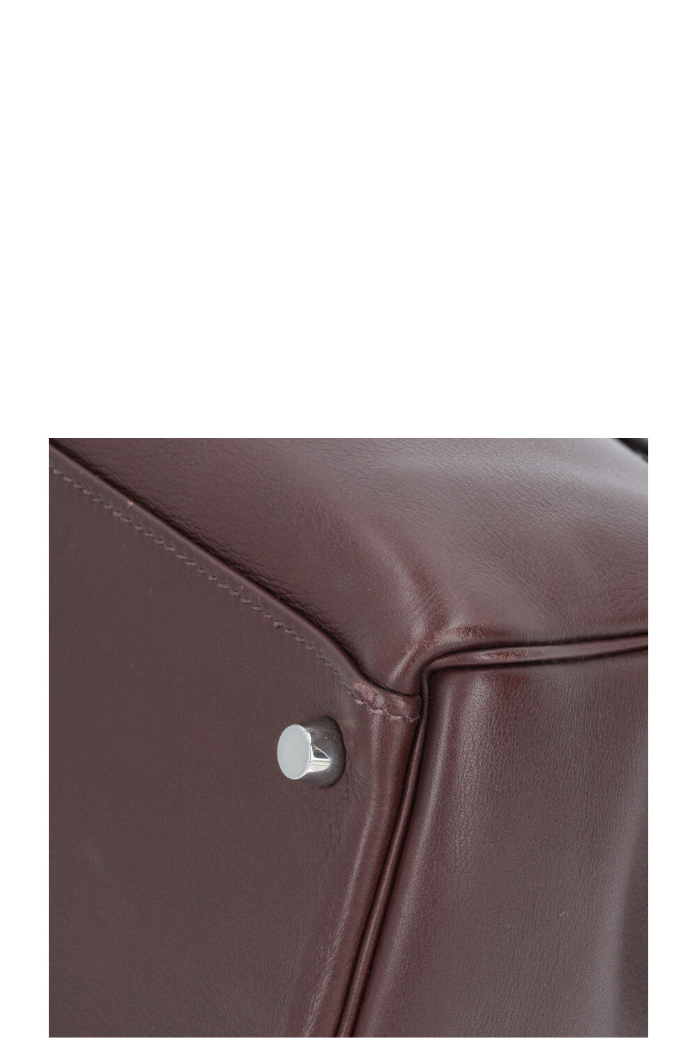 HERMÈS Kelly 32 Retourné Swift Chocolat