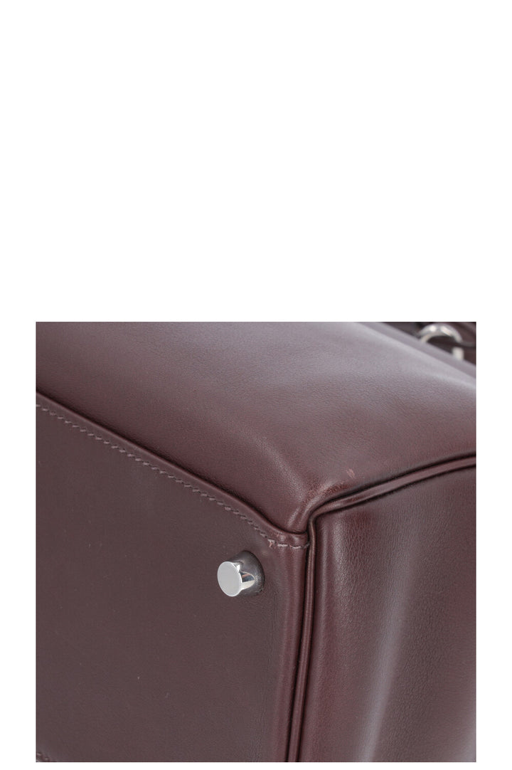 HERMÈS Kelly 32 Retourné Swift Chocolat