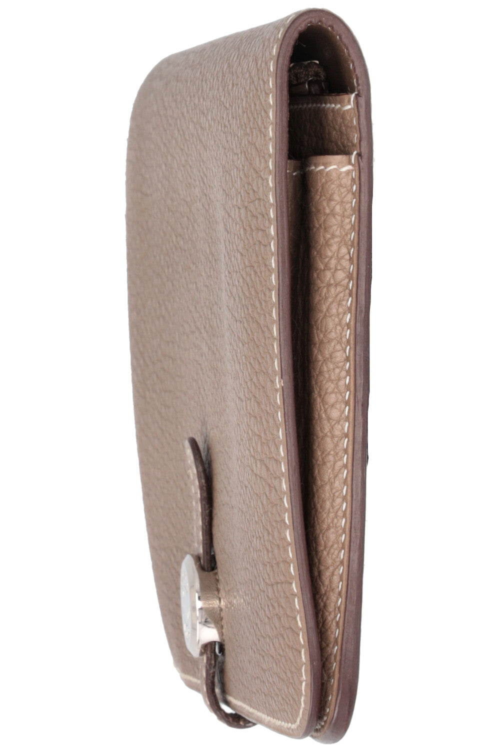 HERMÈS Dogon Duo Portefeuille Clémence Etoupe