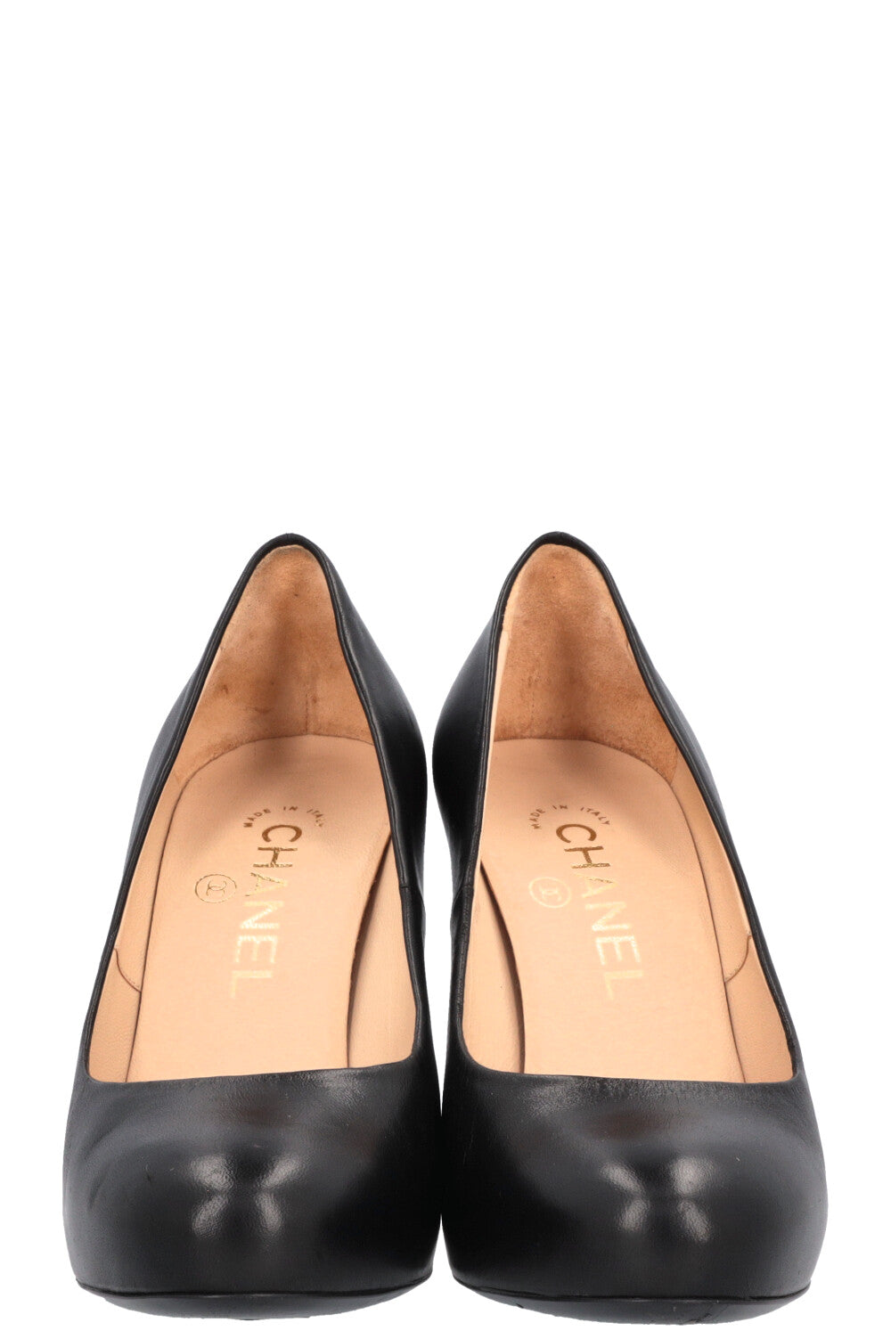 CHANEL Heels Leather Black