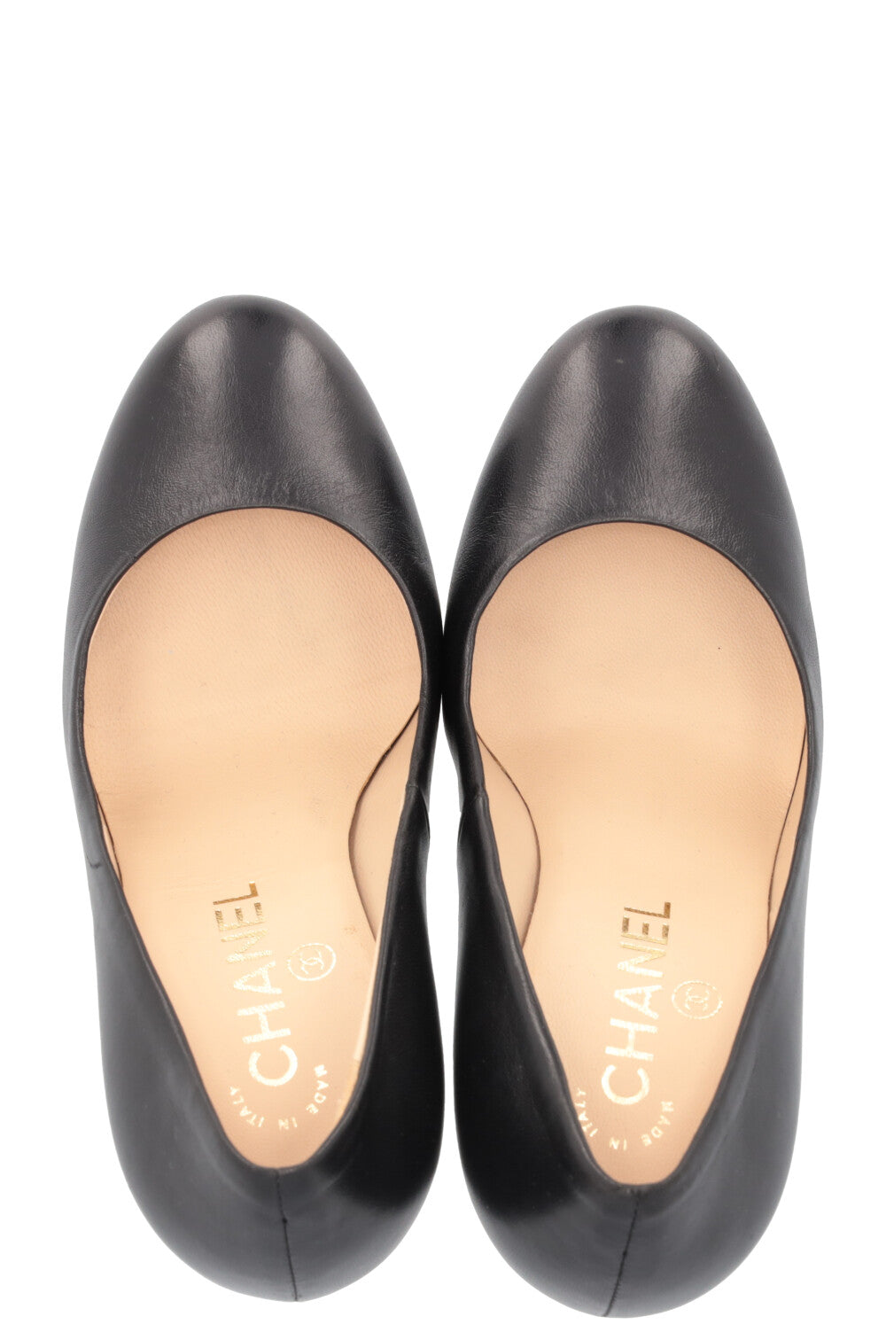 CHANEL Heels Leather Black
