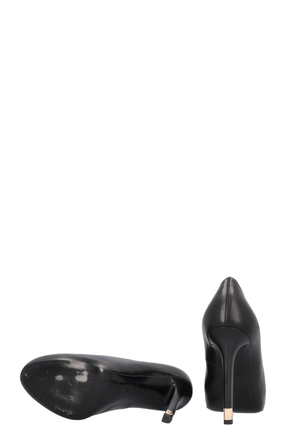 CHANEL Heels Leather Black
