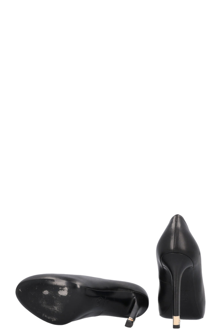 CHANEL Heels Leather Black