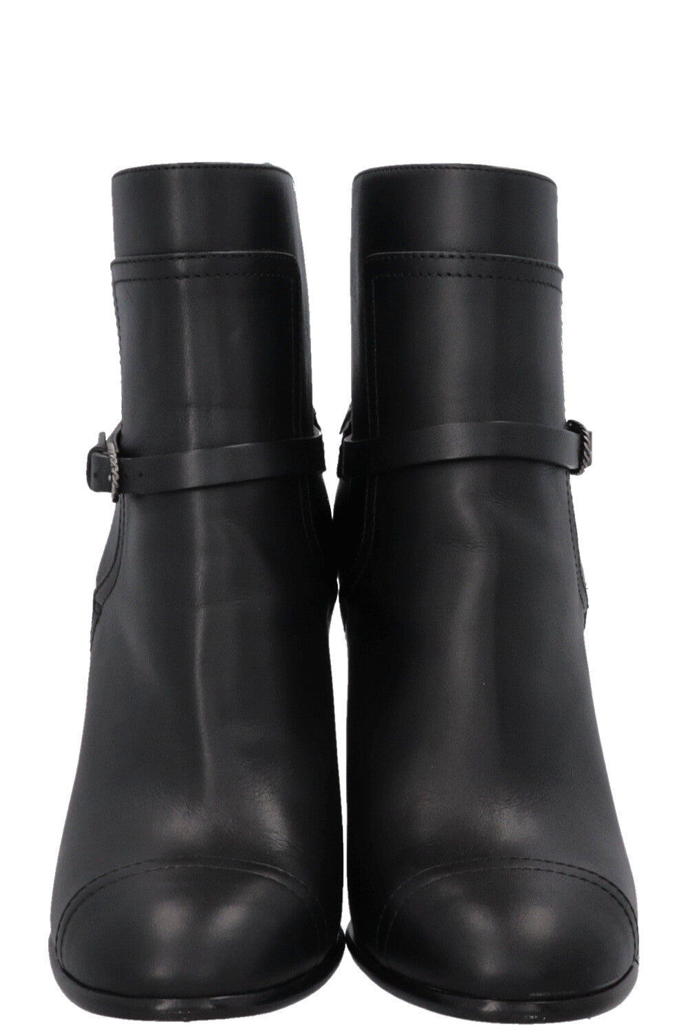 CHANEL Buckled Ankle Boots Black