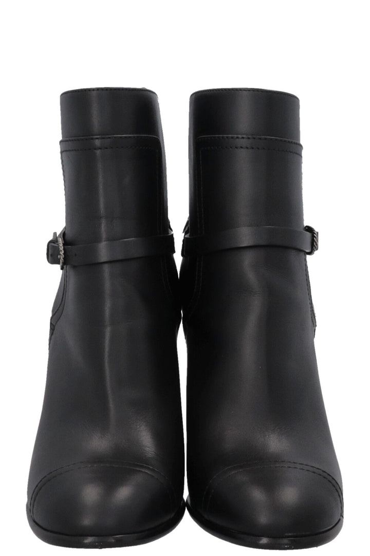 CHANEL Buckled Ankle Boots Black