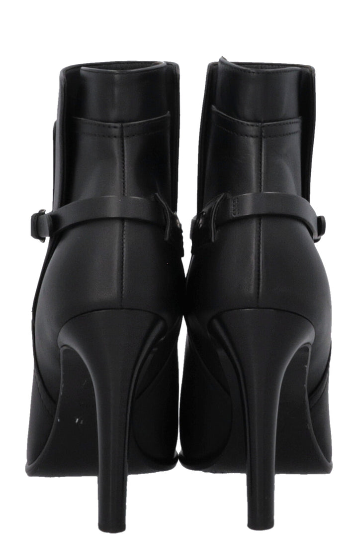 CHANEL Buckled Ankle Boots Black