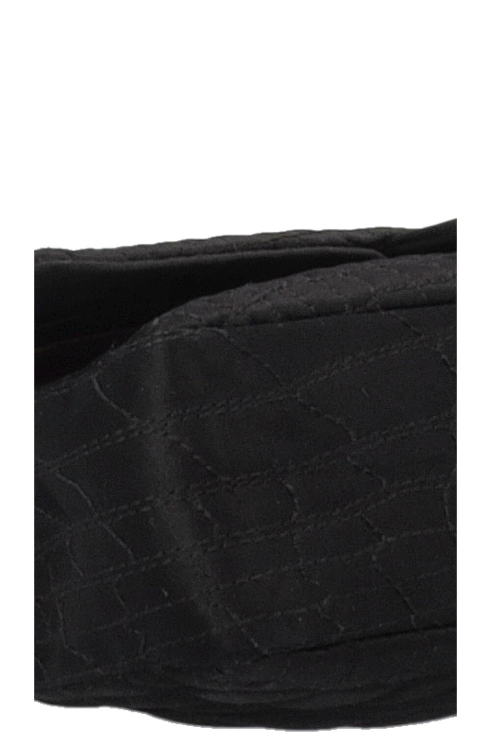 CHANEL 2.55 Reissue Croco Quilted Satin Crossbody Bag Black