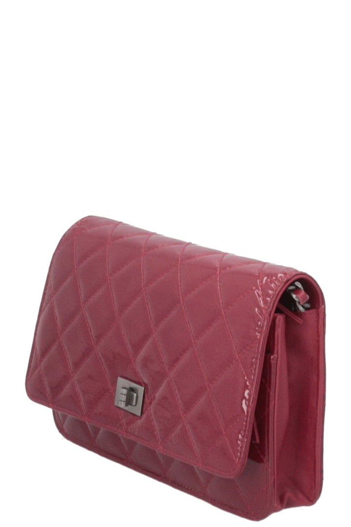 CHANEL 2.55 WOC Patent Burgundy