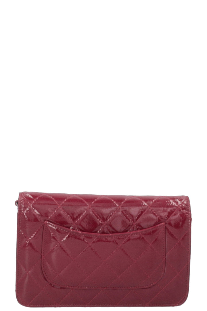 CHANEL 2.55 WOC Patent Burgundy