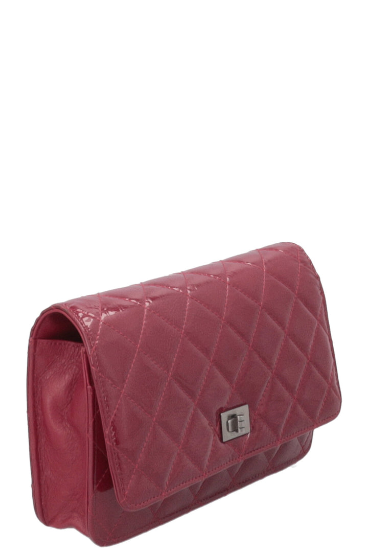 CHANEL 2.55 WOC Patent Burgundy