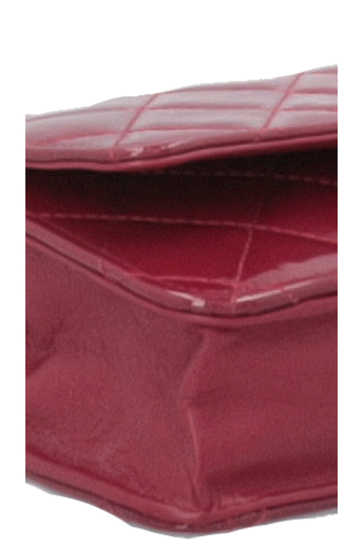 CHANEL 2.55 WOC Patent Burgundy