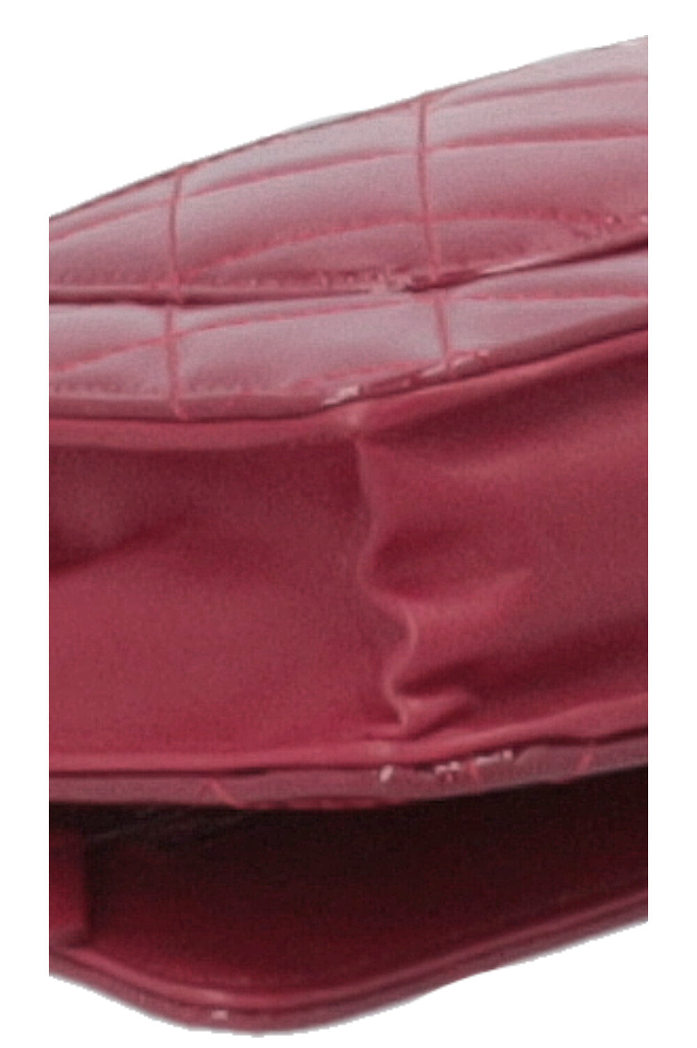 CHANEL 2.55 WOC Patent Burgundy