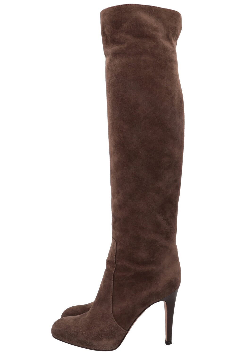 GIANVITO ROSSI Overnee Boots Suede Brown