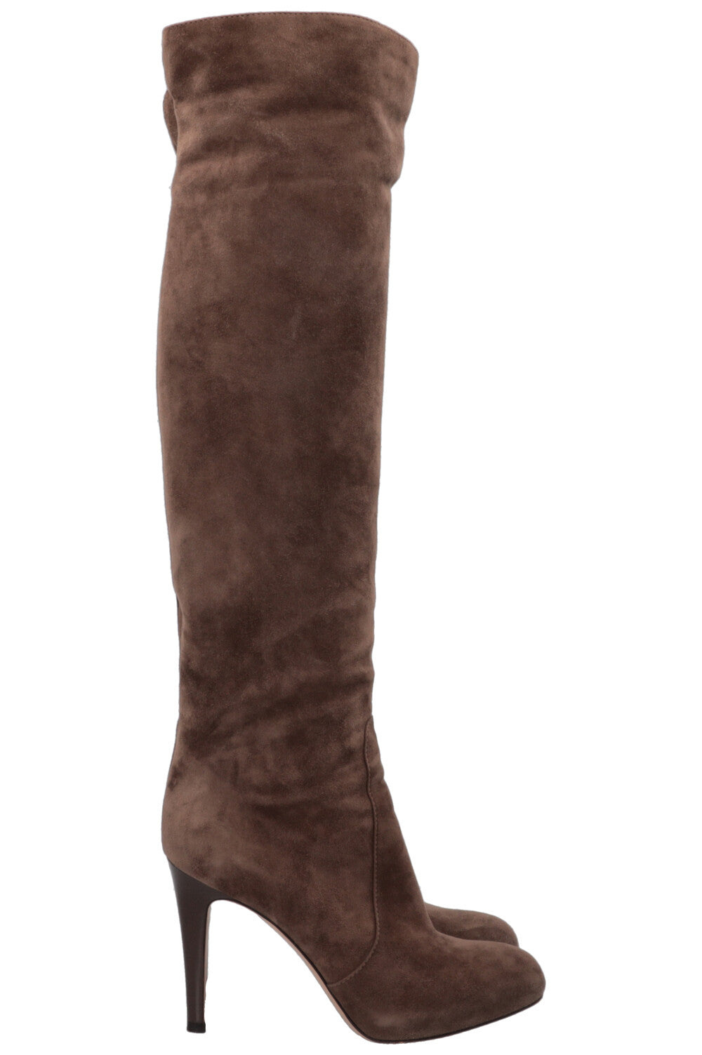 GIANVITO ROSSI Overnee Boots Suede Brown