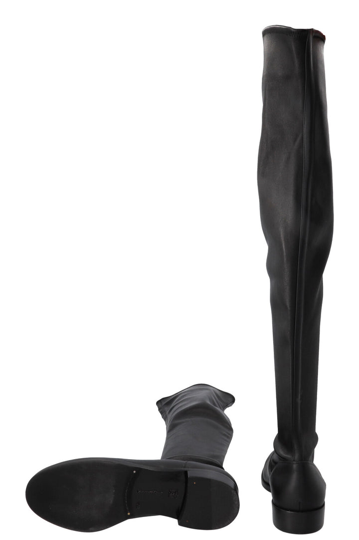 GIANVITO ROSSI Overnee Boots Leather Black