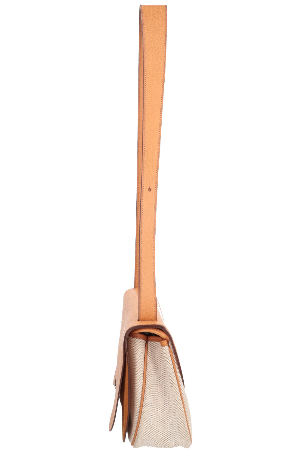 HERMÈS Colorado Shoulder Bag Gold Canvas Vache Liegee